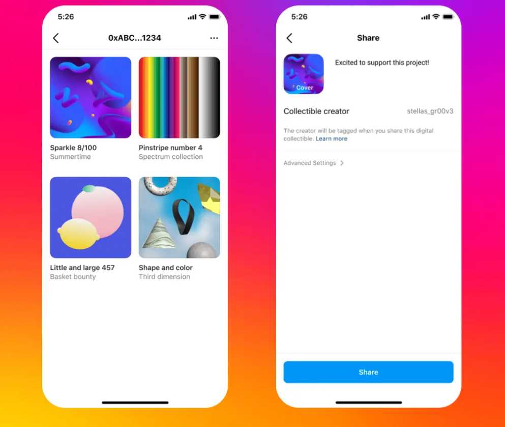 Facebook、Instagram开放NFT功能，允许用户连接Crypto钱包-iNFTnews