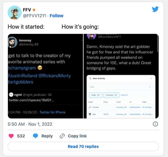 Opensea上爆火的Art Gobblers为何引起巨大争议？-iNFTnews