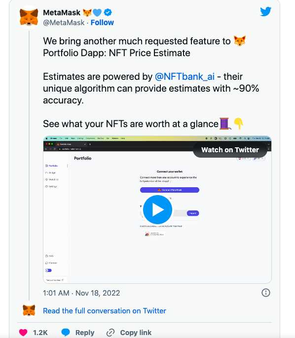 MetaMask推出NFT定价功能-iNFTnews