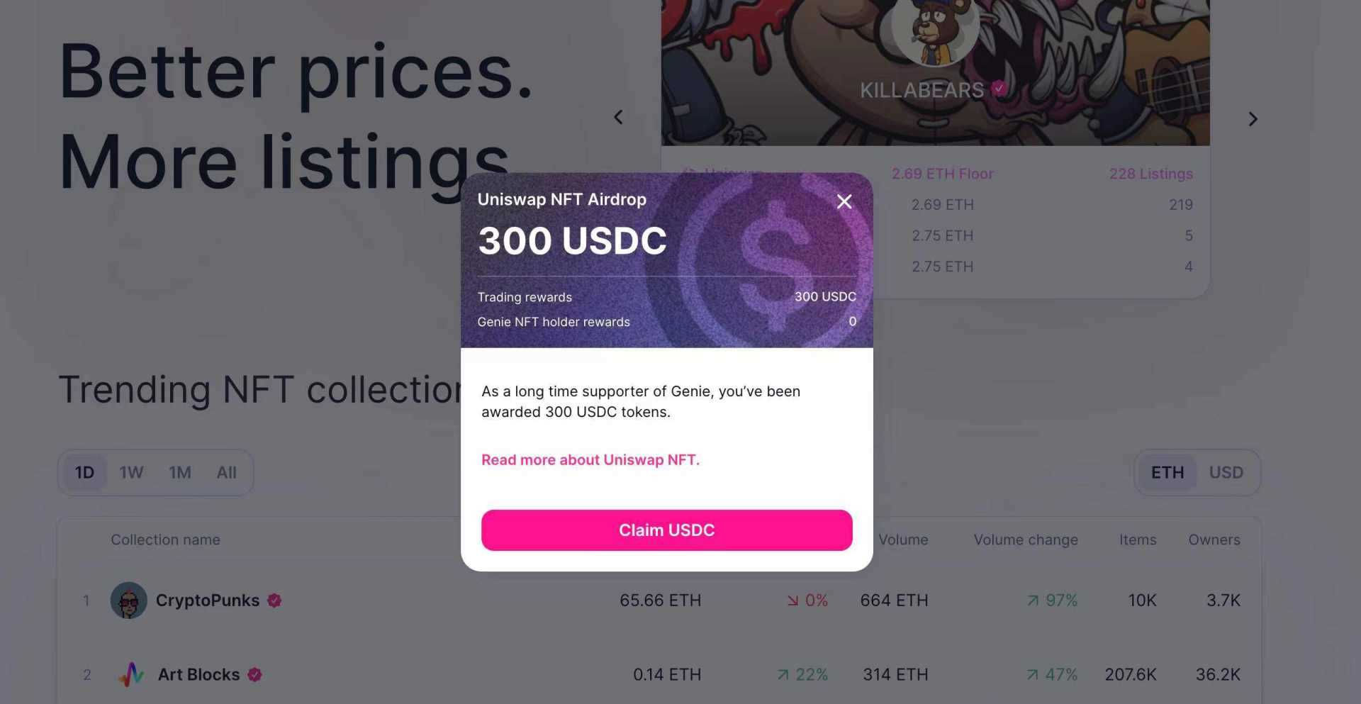 Uniswap NFT 市场狂撒 500 万美金空投上线，为何收效甚微？-iNFTnews