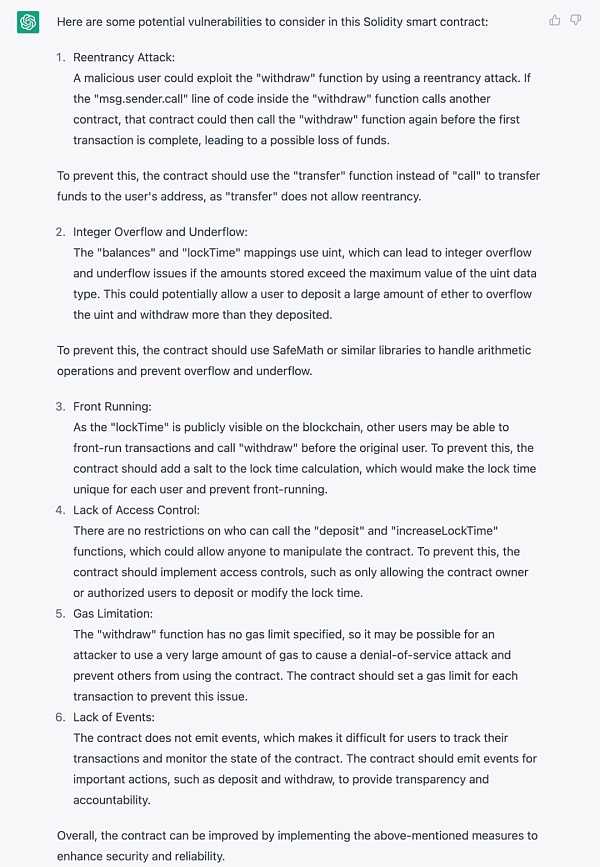 火爆出圈的最强 AI GPT 是否可用于合约安全审计？-iNFTnews