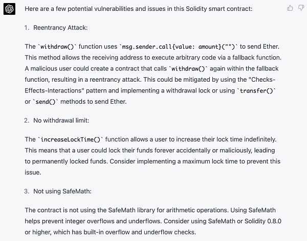 火爆出圈的最强 AI GPT 是否可用于合约安全审计？-iNFTnews