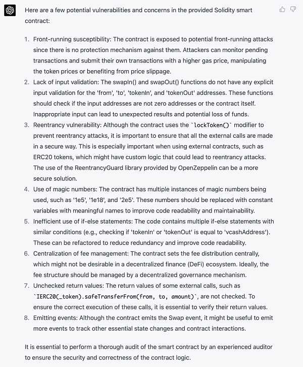 火爆出圈的最强 AI GPT 是否可用于合约安全审计？-iNFTnews