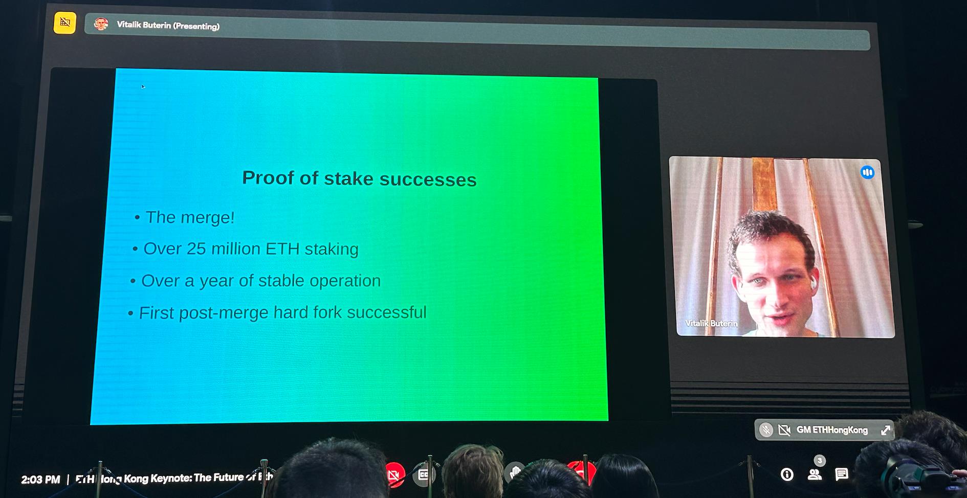 V神ETH HK演讲：以太坊的成就、挑战与未来