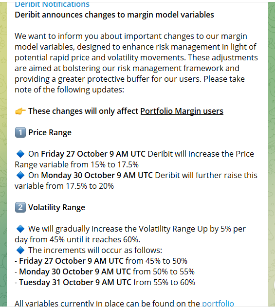 因市场波动加剧，Deribit提高保证金要求并下调比特币期货杠杆