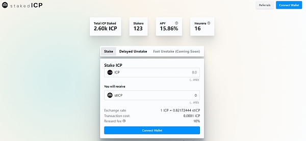 释放NNS流动性？详解IC链第一个LSD协议StakedICP