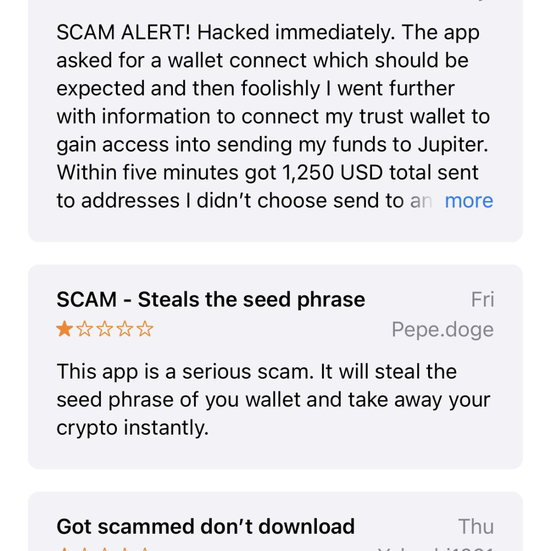 Web3安全警示丨假冒加密货币软件泛滥成灾，揭露App Store的隐秘陷阱