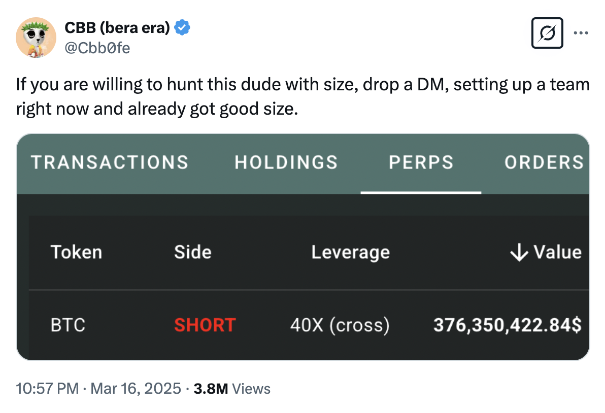 Hyperliquid巨鲸50倍做空赚510万,明牌交易行为对市场有何影响?