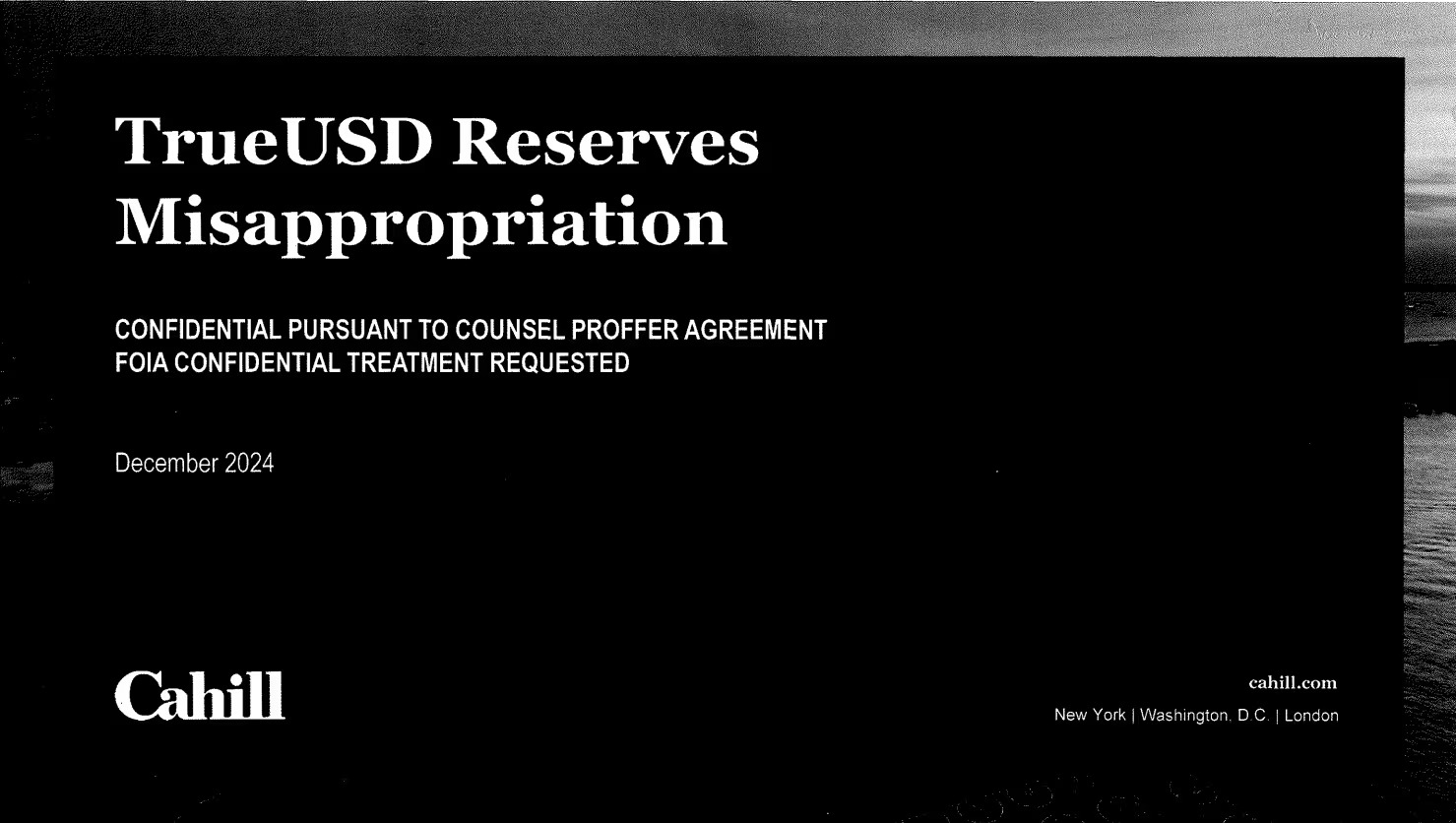 孙宇晨打官司：花4.56亿美元为TUSD纾困，告First Digital Trust的储备金被挪用投资？