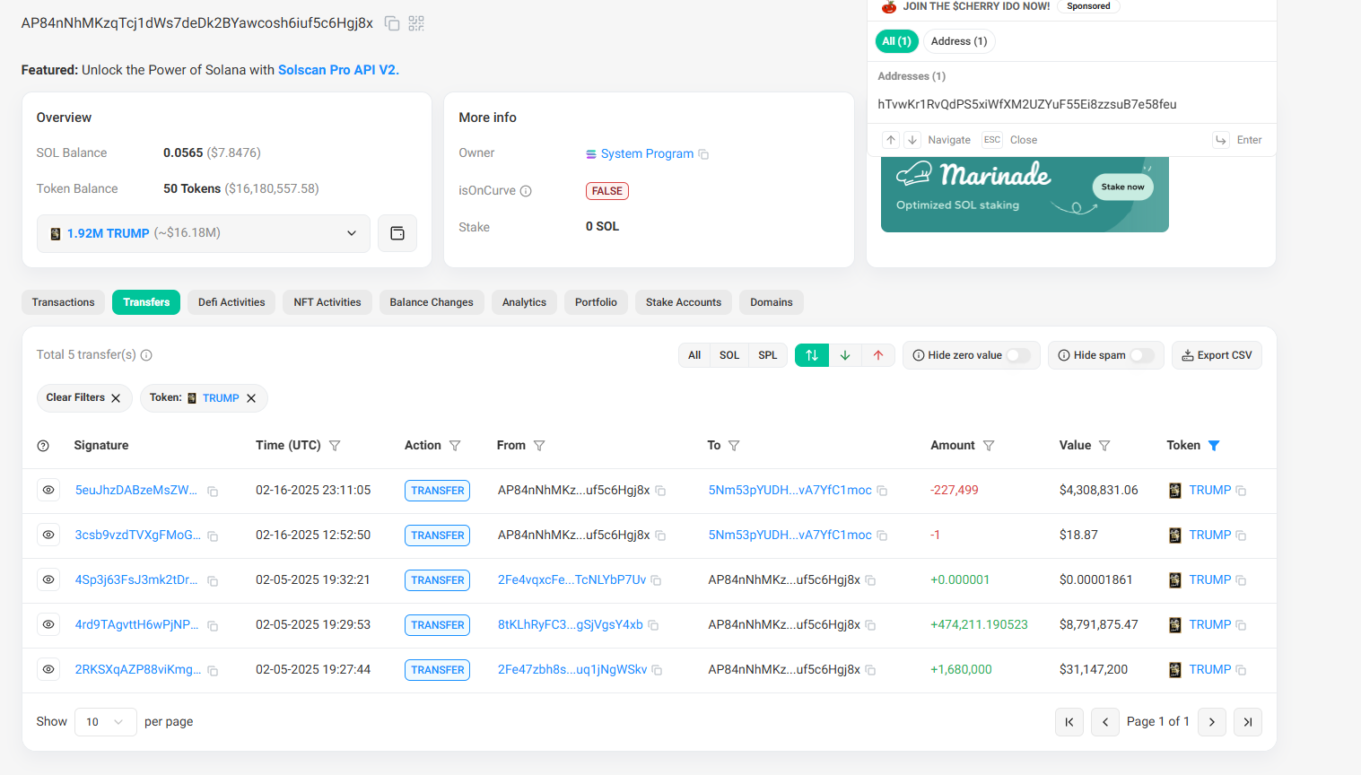 数据复盘TRUMP大户持仓近3个月变化，86.9%大户清仓，有人浮亏超3000万美元