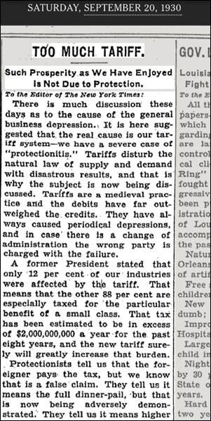 万字梳理美国关税往事：历史不会重演，但会抄袭