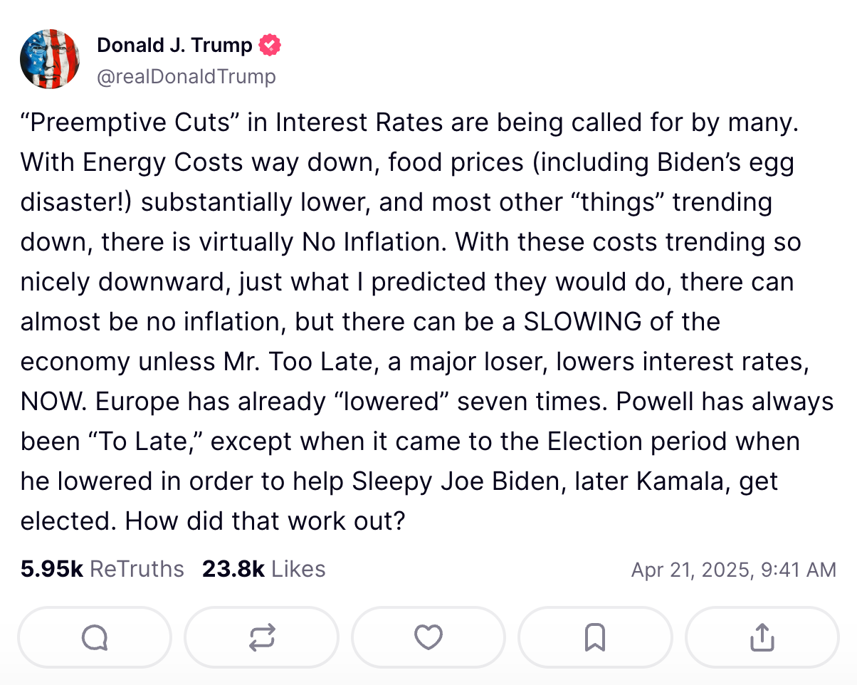 如果特朗普执意罢免鲍威尔，加密市场会发生什么？