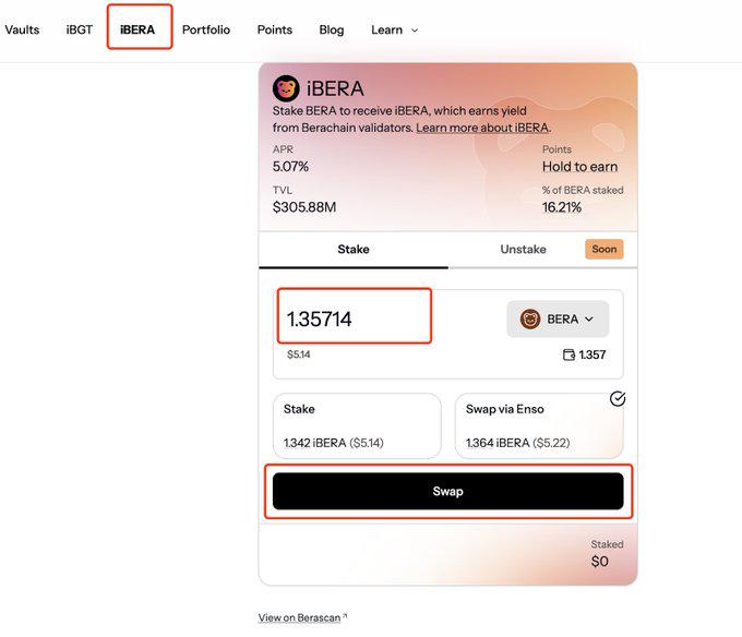 Berachain流动性之王Infrared Finance ：项目简介及积分计划操作教程