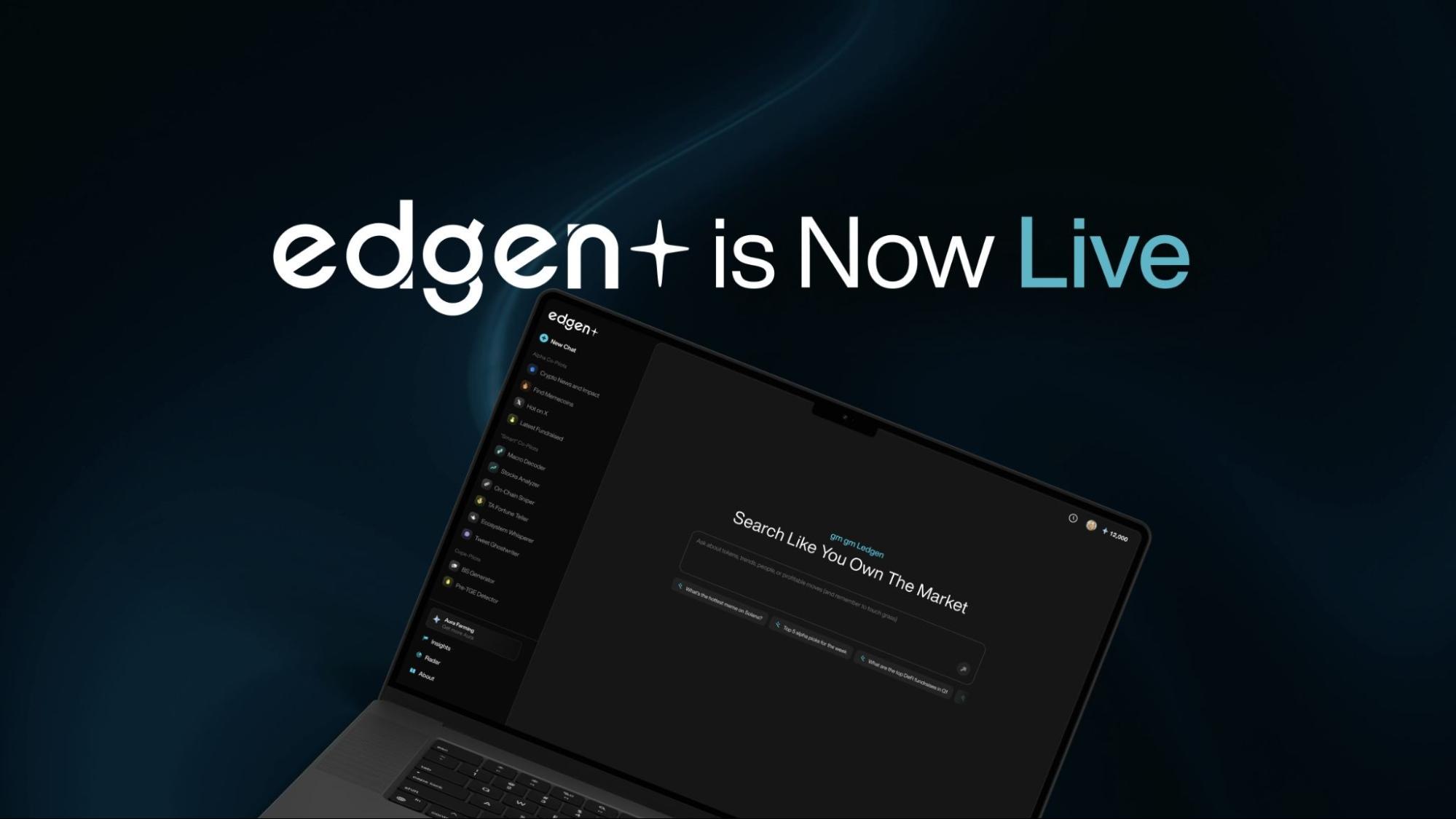 AI金融分析平台Edgen正式上线，打造Web3时代的“彭博终端”