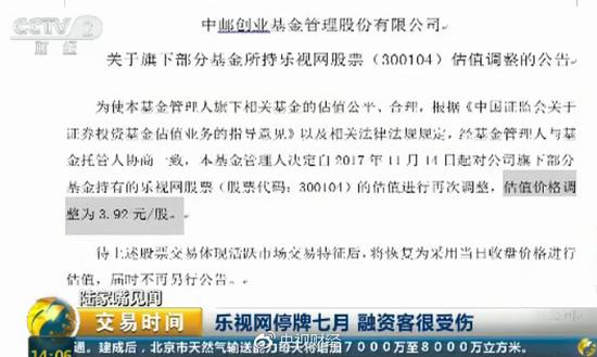 乐视网融资客怒斥其不负责，称其是庞氏骗局